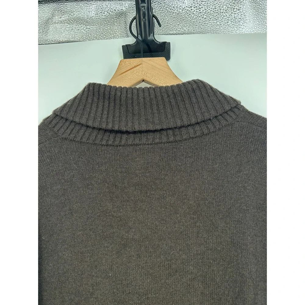 NWT J.Crew Supersoft Lambswool-Blend Shawl-Collar Sweater Heather Cocoa- Mens XL